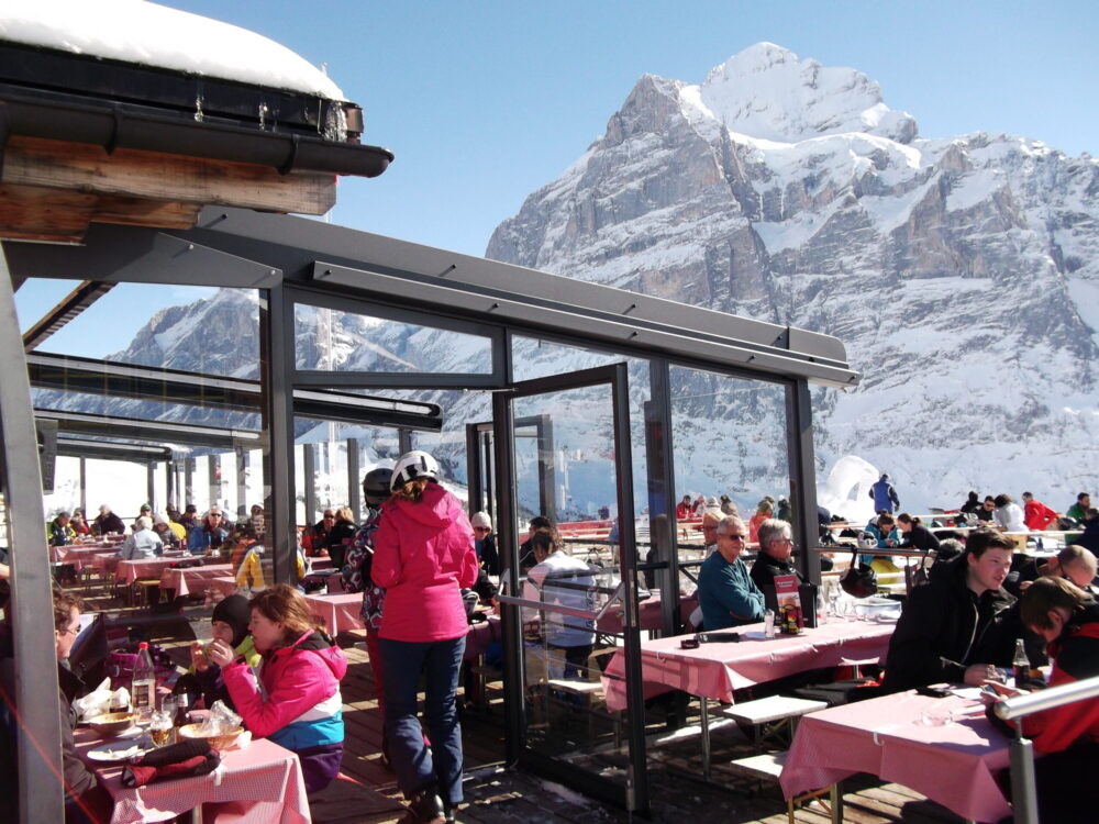 Großflächenmarkise - Restaurant Schreckfeld, Grindelwald